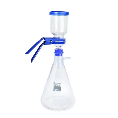 Vista 9 de Mecanismo de Laboratorio para Filtración al Vacío y Destilación, Kit de Filtro de Ensamblaje de Filtración al Vacío de Vidrio Borosilicato con Termo