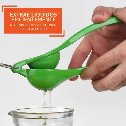 Vista 8 de IMUSA Exprimidor manual de limón o lima, exprimidor de cítricos para máxima extracción, verde