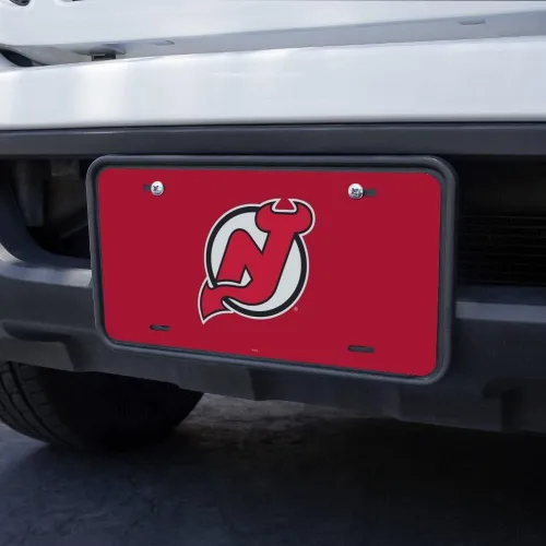 Vista 3 de GRAPHICS & MORE Placa de matrícula de metal con logotipo de New Jersey Devils