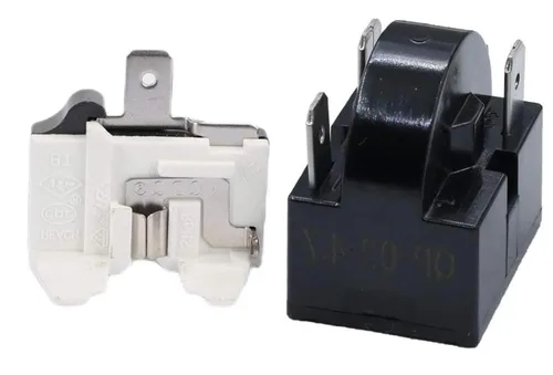 Vista 2 de QP2-4R7 Relé de arranque de 3 pines y protector de sobrecarga 6750C-005P, reemplazo universal para Frigidaire, Electrolux, Kenmore, Whirlpool, Mini