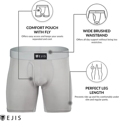 Vista 4 de Ejis Sweat Defense Boxer Brief Fly Micro Modal a prueba de sudor