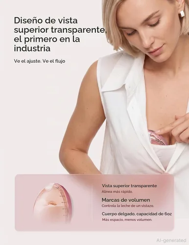 Vista 5 de Momcozy Extractor de leche portátil BP334 Air 1, 2 unidades rojo