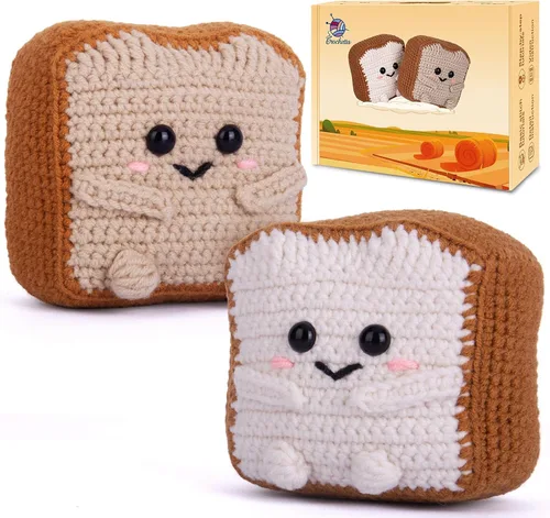 Vista 8 de Crochetta Kit de ganchillo para principiantes, kit de animales de ganchillo Amigurumi con tutoriales en video paso a paso, paquete de inicio
