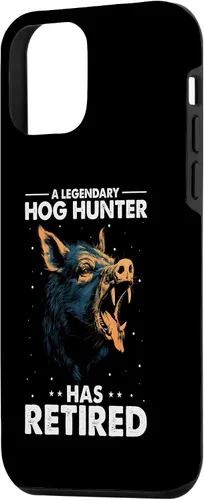 Vista 2 de iPhone 12 mini Pig Hunting Quote for Hog Exterminator and Boar Hunting Case