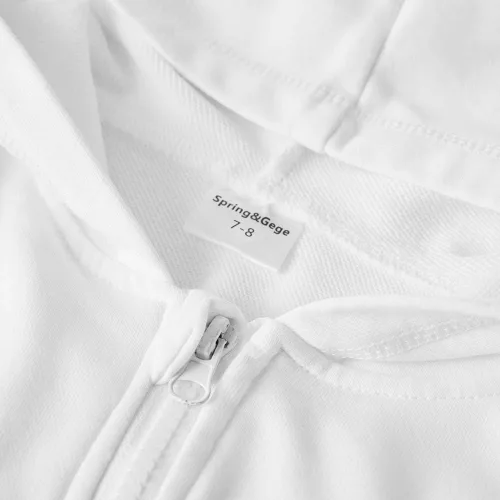 Vista 4 de Spring&Gege Sudaderas con capucha y cremallera completa para niños de 3 a 14 años