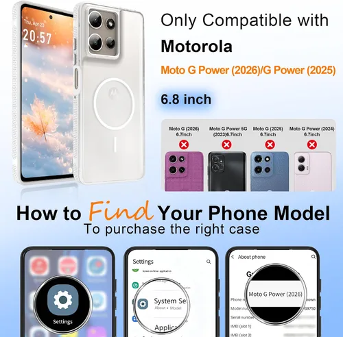 Vista 500 de Jshru Funda para Samsung Galaxy S26 Plus/Galaxy S25 Plus: para Galaxy S24 Plus [compatible con Magsafe] [2 protectores de pantalla HD] cubierta