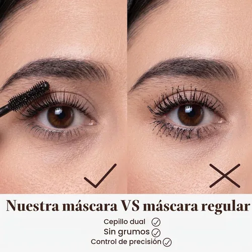 Vista 5 de JOOCYEE Dual-Ended Tubing Mascara for Volume and Length, Waterproof Smudge-Proof Lash Lifting Mascara with Detail Brush for Precise Application