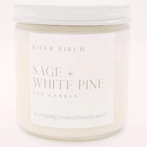 Vista 45 de River Birch Candles - Vela perfumada de almendra y miel Velas en tarro de ámbar de soja de primera calidad, totalmente naturales, no tóxicas, 8.5