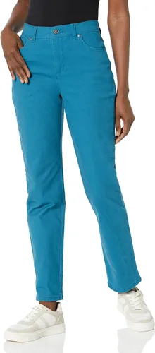 Vista 36 de Gloria Vanderbilt - Pantalones de mezclilla Amanda clásicos de tiro alto y pierna cónica petite para mujer Begonia Bloom