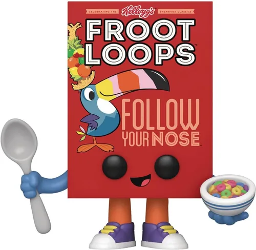 Vista 6 de POP Ad Icons: Kelloggs – [Froot] Loops Cereal Box Funko Figura de vinilo (paquete con funda protectora de caja compatible)