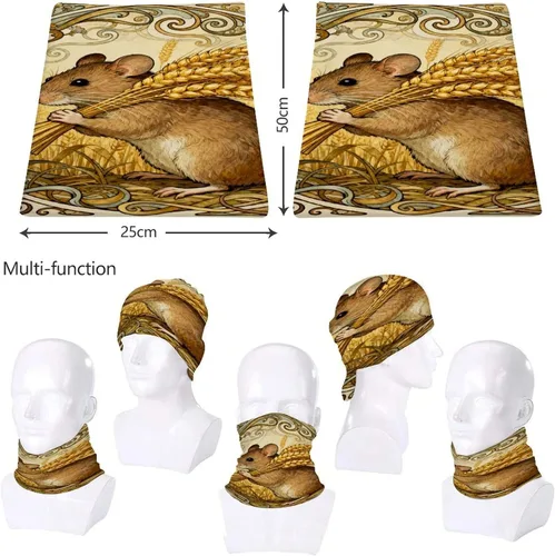 Vista 8 de Sun UV Protection Neck Gaiter Upf 50+ Balaclava Ski Vole Wheat Ear Face Mask Summer Face Cover Scarf Breathable Bandana for Fishing Hunting Kayaking