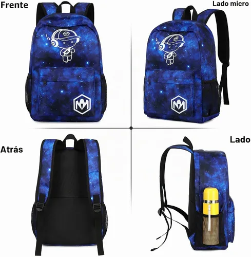 Vista 5 de Bluboon Mochila escolar para niños y adolescentes, mochila de viaje para niños, bolsa de almuerzo para niños, estuche para lápices