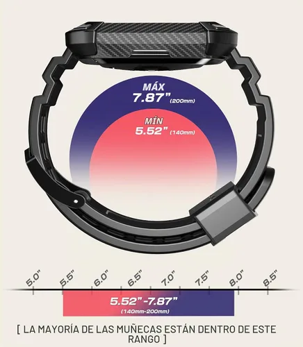 Vista 7 de SUPCASE Unicorn Beetle Pro - Correa de reloj para Fitbit Versa 4, Fitbit Versa 3, Fitbit Sense 2/1, correa protectora de repuesto