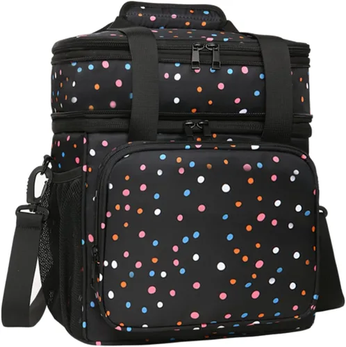 Vista 14 de Lonchera táctica aislada – Bolsa térmica expandible grande para hombres – Lonchera versátil para adultos, turnos de trabajo, viajes al aire libre