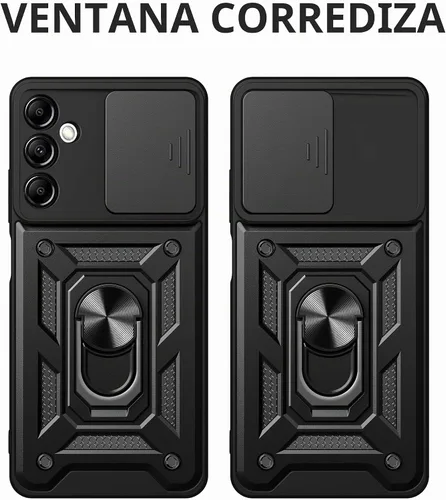 Vista 2 de Funda para Samsung Galaxy A14 5G con [2 unidades] protector de pantalla, para Galaxy A14 4G, funda protectora de doble capa resistente para teléfono