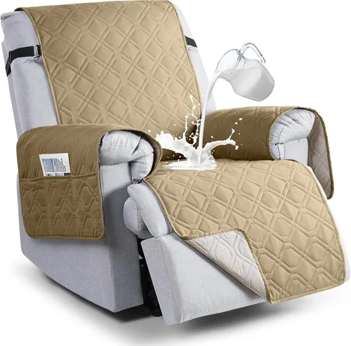 Vista 19 de VANSOFY Fundas 100% impermeables para sillas reclinables, funda antideslizante para silla reclinable para perros, protector de muebles, funda