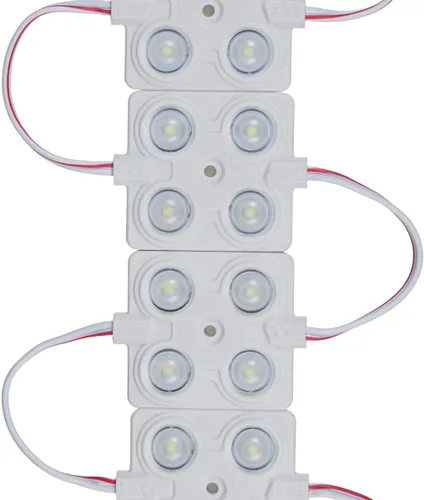 Vista 4 de 100 unids LED módulo 4 LED 160 grados blanco 2.0W impermeable luz trasera led módulos de señal para letreros de letras