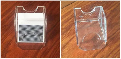 Vista 7 de Almencla Zapato de distribuidor de tarjetas, 1 cubierta, cuña pesada, acrílico transparente, fácil de tratar, accesorio manual de construcción