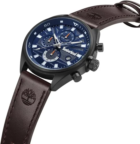 Vista 2 de Timberland Reloj cronógrafo para hombre, Marrón Oscuro, Vestido Deportivo