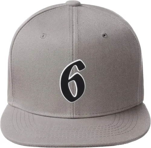 Vista 649 de Daxton Gorra clásica con visera de billete plano con letras del alfabeto inglés antiguo de la A a la Z