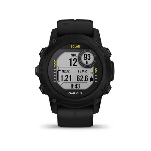 Vista 2 de Garmin Descent™ G1 Solar, Computadora de Buceo Resistente con Capacidades de Carga Solar, Múltiples Modos de Buceo, Seguimiento de Actividad, Negro