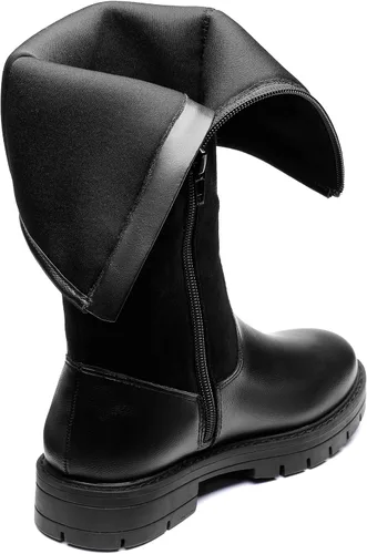 Vista 5 de DREAM PAIRS Botas de equitación de moda con hebilla alta para niñas pequeñas y grandes