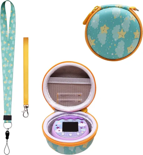 Vista 15 de LTGEM - Funda compatible con Tamagotchi Pix/Original/Nano X/Hello Kitty/Uni, funda protectora de almacenamiento para mascotas electrónicas con Rosa