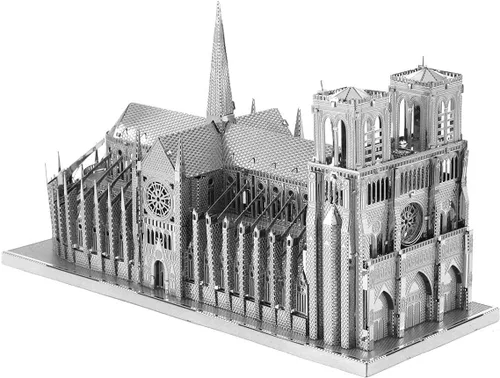 Vista 7 de Kit modelo 3D de metal de la catedral de Notre Dame de Iconx de Fascinations