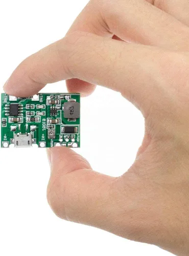 Vista 5 de Módulo de cargador de batería USB TP4056 3.7V 4.2V a 9V 5V 2A carga descarga integrado módulo elevador, módulo de cargador de batería de iones