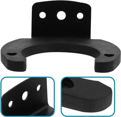 Vista 2 de Soporte de micrófono para soporte de micrófono, 4 piezas, colgador de pared para micrófono, soporte de micrófono montado en la pared, abrazadera