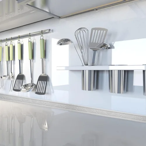 Vista 7 de 2 rollos de papel tapiz autoadhesivo con borde autoadhesivo de espuma blanca, líneas de pared decorativas adhesivas, borde de molduras para zócalos