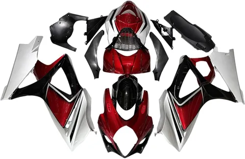 Vista 21 de Kit de carenado negro púrpura para 2007 2008 Suzuki K7 GSXR1000 07 08 GSX-R1000 Carrocería ABS plástico cuerpo marco conjunto