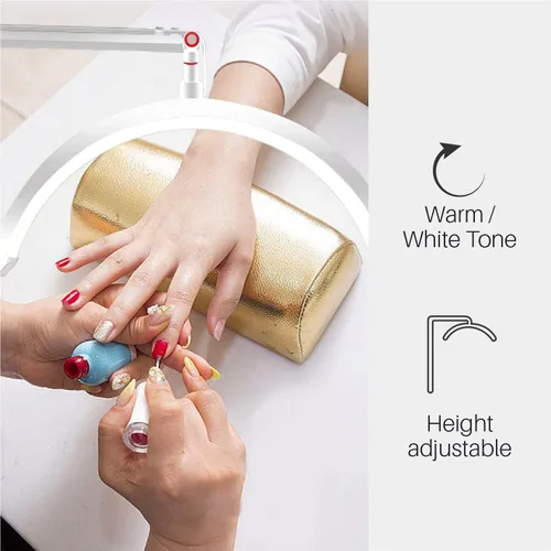 Vista 4 de Lámpara de pestañas para extensiones de pestañas, luz de luna LED para pestañas, faciales, tatuajes, esteticistas, lámpara de iluminación fresca