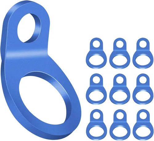 Vista 12 de Anillos Grandes de Correa de Amarre 6 Piezas Anclas de Sujeción Ganchos Anillos de Amarre de Acero Inoxidable con Recubrimiento en Polvo Negro