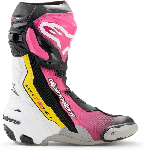 Vista 2 de Botas de carreras para motocicleta Alpinestars Supertech R, certificadas CE de alto rendimiento