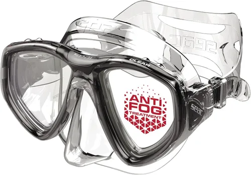 Vista 5 de SEAC Clear – Dual-Lens Silicone Diving Mask Antifog Low Volume Mask for Diving and Snorkeling