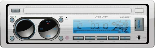 Vista 2 de Gravity MGR-207BT 200W A2DP True Marine Stereo AM FM Radio Media Player Receptor con Bluetooth para barco, ATV, RV, coche, motocicleta
