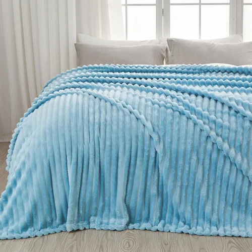 Vista 69 de NEWCOSPLAY Manta de Tiro Súper Suave Aqua Franela Sedosa Premium Forro Polar Jacquard Acanalado 3D Ligero Manta de Cama Uso en Todas las Estaciones