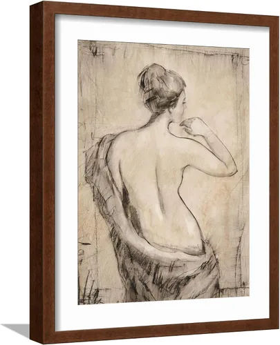 Vista 16 de ART.COM Impresiones artísticas enmarcadas para pared, estudio de desnudo neutro II por Tim O'toole, decoración figurativa, 12 x 16 pulgadas, marco