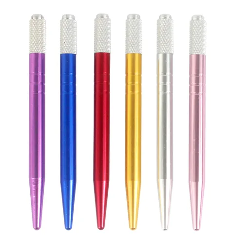 Vista 3 de Xiaoyu 6PCS Manual Tatuaje Microblading Pluma Máquina De Tatuaje Ceja Microblading Plumas para Maquillaje Permanente Suministros De Tatuaje - Style1