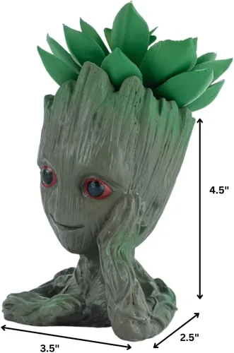 Vista 2 de Culture Fly Marvel Guardians of The Galaxy Groot - Maceta para suculentas falsas
