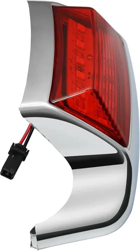 Vista 5 de Luz de punta de guardabarros trasero ABS para Harley 1986-2008 FLSTC 1993-1996 FLSTN, lente roja
