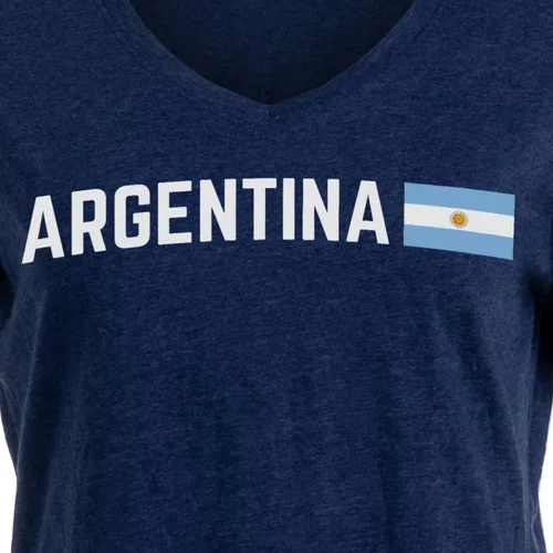 Vista 4 de Nations of the World - Camiseta con cuello en V para mujer