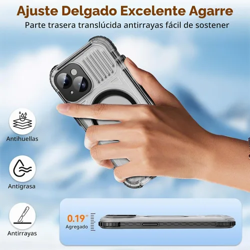 Vista 6 de WIFORT Funda impermeable para iPhone 15, [IP68 bajo el agua a prueba de polvo] [pantalla integrada] [15 pies a prueba de golpes militar], cubierta