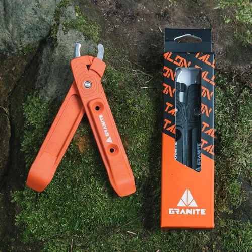 Vista 7 de Granite Talon - Palancas de neumáticos para bicicleta con alicates de eslabones maestros de cadena (naranja) nylon body, stainless-steel tips