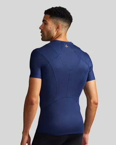 Vista 2 de Tommie Copper Camiseta de compresión con corrector de postura para hombre, con protección solar UPF 50