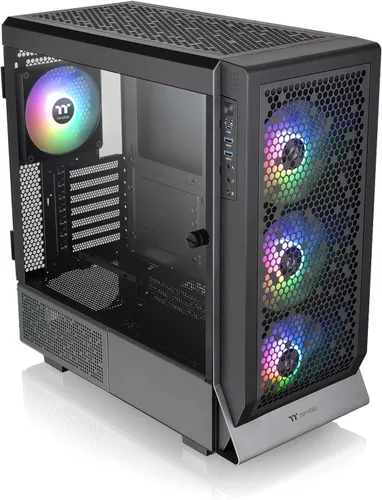 Vista 14 de Thermaltake Ceres 350 MX/Hydrangea Blue/Mid Tower/CT140 ARGB Fan*2/CT140 Fan*1/Panel frontal Mesh & TG/Conector oculto MB/CA-1Z3-00MFWN-00 Azul