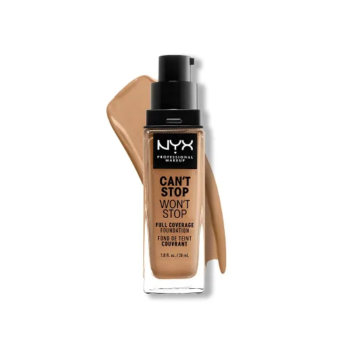 Vista 6 de NYX Professional Makeup Can't Stop Won't Stop - Cepillo para base de maquillaje Negro