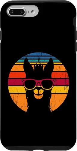 Vista 12 de iPhone 12 mini disfraz de alpaca vintage con llama divertida, funda de llama para amantes de las llamas