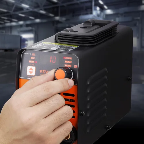Vista 8 de VEVOR Soldador de Palo, Mini y Portátil 140Amp 2 en 1 Máquina de Soldadura ARC/Lift TIG, Soldador de Arco con Arranque en Caliente/Fuerza